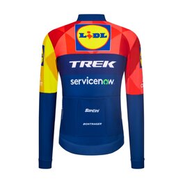 SANTINI Letnia koszulka kolarska z długim rękawem - LIDL TREK - LONG-SLEEVE JERSEY