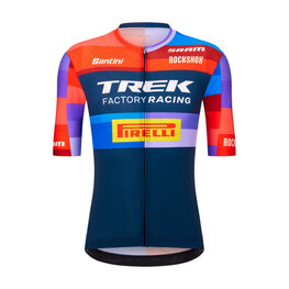 SANTINI Koszulka kolarska z krótkim rękawem - TREK FACTORY RACING 2025 - kolorowy