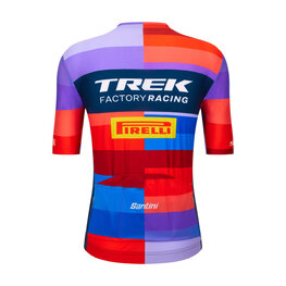 SANTINI Koszulka kolarska z krótkim rękawem - TREK FACTORY RACING 2025 - kolorowy