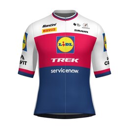 SANTINI Koszulka kolarska z krótkim rękawem - LIDL TREK - JERSEY CZ
