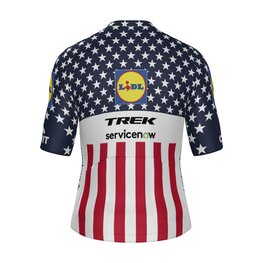 SANTINI Koszulka kolarska z krótkim rękawem - LIDL TREK - JERSEY US