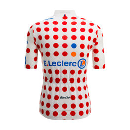 SANTINI Koszulka kolarska z krótkim rękawem - TOUR DE FRANCE - POLKA DOT JERSEY - kolorowy