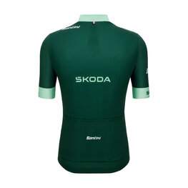 SANTINI Koszulka kolarska z krótkim rękawem - TOUR DE FRANCE - GREEN JERSEY - zielony