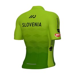 ALÉ Koszulka kolarska z krótkim rękawem - SLOVENIAN FEDERATION PRIME 2024 - zielony