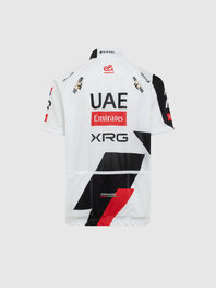 PISSEI Koszulka kolarska z krótkim rękawem - UAE TEAM EMIRATES - XRG 2026 REPLICA JUNIOR - biały/czarny/czerwony
