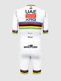 PISSEI Kombinezon kolarski - TADEJ POGACAR WORLD CHAMP ROAD - biały