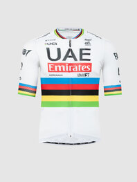 PISSEI Koszulka kolarska z krótkim rękawem - UAE TEAM EMIRATES 2024 - kolorowy