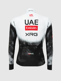 PISSEI Zimowa koszulka kolarska z długim rękawem - UAE TEAM EMIRATES - XRG 2025 REPLICA - biały/czarny