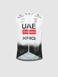 PISSEI Kamizelka kolarska - UAE TEAM EMIRATES 2025 - biały/czarny