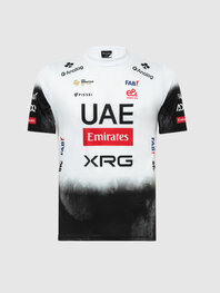 PISSEI Kolarska koszulka z krótkim rękawem - UAE TEAM EMIRATES 2025  - biały/czarny