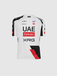 PISSEI Kolarska koszulka z krótkim rękawem - UAE TEAM EMIRATES - XRG 2026  - biały/czarny/czerwony