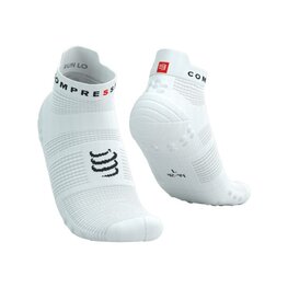 COMPRESSPORT Kolarskie skarpetki do kostki - PRO RACING SOCKS V4.0 RUN - biały