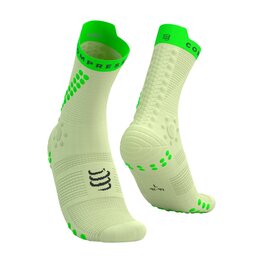 COMPRESSPORT Kolarskie klasyczne skarpetki - PRO RACING SOCKS V4.0 TRAIL - zielony