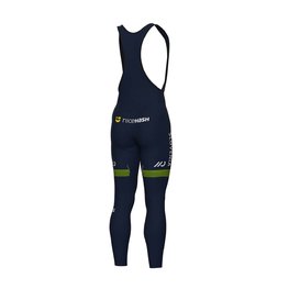 ALÉ Długie spodnie kolarskie z szelkami - SLOVENIA NATIONAL 23 - niebieski/zielony