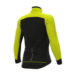 ALÉ Kolarska ocieplana kurtka - FONDO WINTER - czarny/żółty