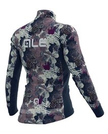 ALÉ Zimowa koszulka kolarska z długim rękawem - AMAZZONIA LADY WNT - niebieski/beżowy