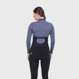 ALÉ Długie spodnie kolarskie z szelkami - FUTURE WARM LADY - czarny