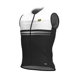 ALÉ Koszulka kolarska bez rękawów - SLIDE - biały/czarny
