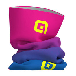 ALÉ Komin kolarski - FADE - różowy/niebieski