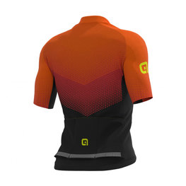ALÉ Koszulka kolarska z krótkim rękawem - DELTA - czerwony/czarny/pomarańczowy