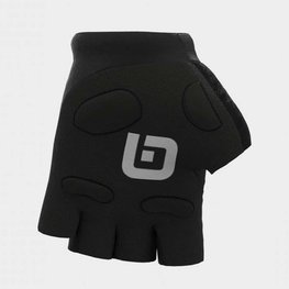 ALÉ Kolarskie rękawiczki z krótkimi palcami - AIR - biały/czarny