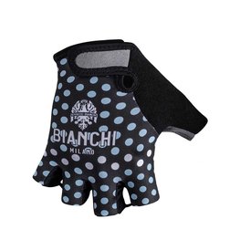 BIANCHI MILANO Kolarskie rękawiczki z krótkimi palcami - ENAS - jasnoniebieski/czarny