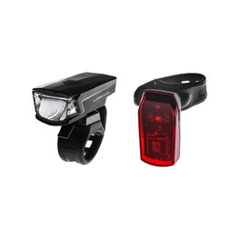 światło - SINGLE 1+1LED - czarny