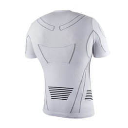 BIOTEX Kolarska koszulka z krótkim rękawem - HIGHTECH WARM - biały