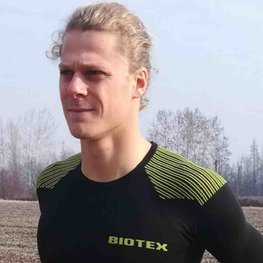 BIOTEX Kolarska koszulka z długim rękawem - 3D - żółty/czarny