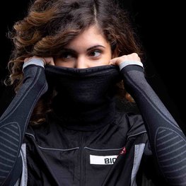 BIOTEX Komin kolarski - MERINO - szary