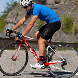 BIOTEX Koszulka kolarska z krótkim rękawem - EMANA - jasnoniebieski