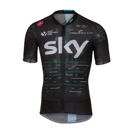 CASTELLI Koszulka kolarska z krótkim rękawem - TEAM SKY 2017 - czarny