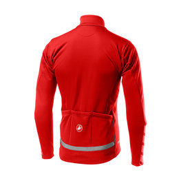 CASTELLI Kolarska ocieplana kurtka - RADDOPPIA 2 - czerwony