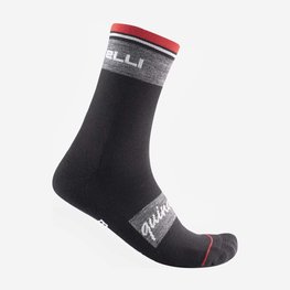 CASTELLI Kolarskie klasyczne skarpetki - QUINDICI SOFT MERINO - czarny