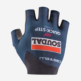 CASTELLI Kolarskie rękawiczki z krótkimi palcami - SOUDAL QUICK-STEP 24 - niebieski