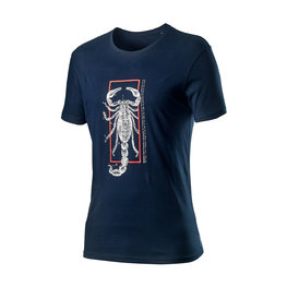 CASTELLI Kolarska koszulka z krótkim rękawem - LOGO - niebieski