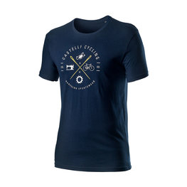 CASTELLI Kolarska koszulka z krótkim rękawem - SARTO - niebieski