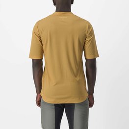 CASTELLI Koszulka kolarska z krótkim rękawem - TRAIL TECH 2 - żółty