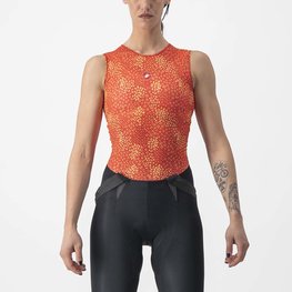 CASTELLI Kolarski bezrękawnik - PRO MESH 4 W LADY - pomarańczowy