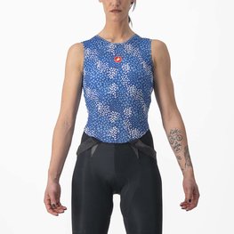 CASTELLI Kolarski bezrękawnik - PRO MESH 4 W LADY - niebieski