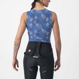 CASTELLI Kolarski bezrękawnik - PRO MESH 4 W LADY - niebieski