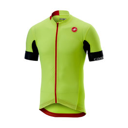 CASTELLI Koszulka kolarska z krótkim rękawem - AERO RACE 4.1 SOLID - żółty