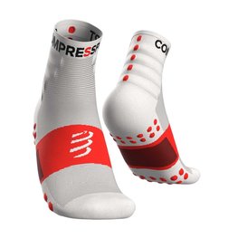 COMPRESSPORT Kolarskie klasyczne skarpetki - TRAINING - biały