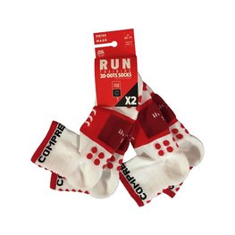 COMPRESSPORT Kolarskie klasyczne skarpetki - TRAINING - biały