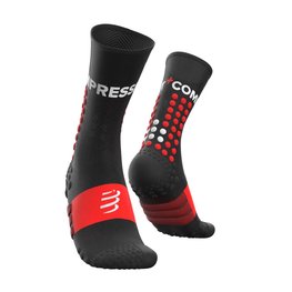 COMPRESSPORT Kolarskie klasyczne skarpetki - ULTRA TRAIL - czarny
