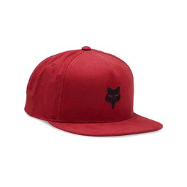 FOX Czapka kolarska - FOX HEAD SNAPBACK - czerwony