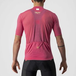CASTELLI Koszulka kolarska z krótkim rękawem - GIRO '21 MAGLIA ROSA - różowy