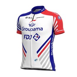 ALÉ Koszulka kolarska z krótkim rękawem - GROUPAMA FDJ 2020 - niebieski/czerwony/biały