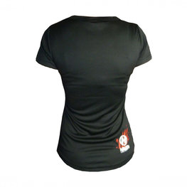 HAVEN Koszulka kolarska z krótkim rękawem - AMAZON LADY MTB - czarny/czerwony