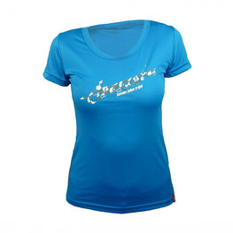 HAVEN Koszulka kolarska z krótkim rękawem - AMAZON LADY MTB - jasnoniebieski/biały